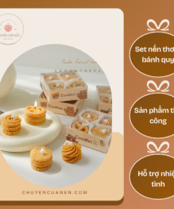 Set 4 Bánh Quy Nến Thơm