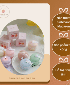 Nến Thơm Hình Bánh Macaron