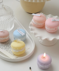 Nến Thơm trang trí hình bánh macaron
