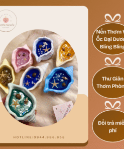 Nến Thơm Vỏ Ốc Đại Dương Bling Bling