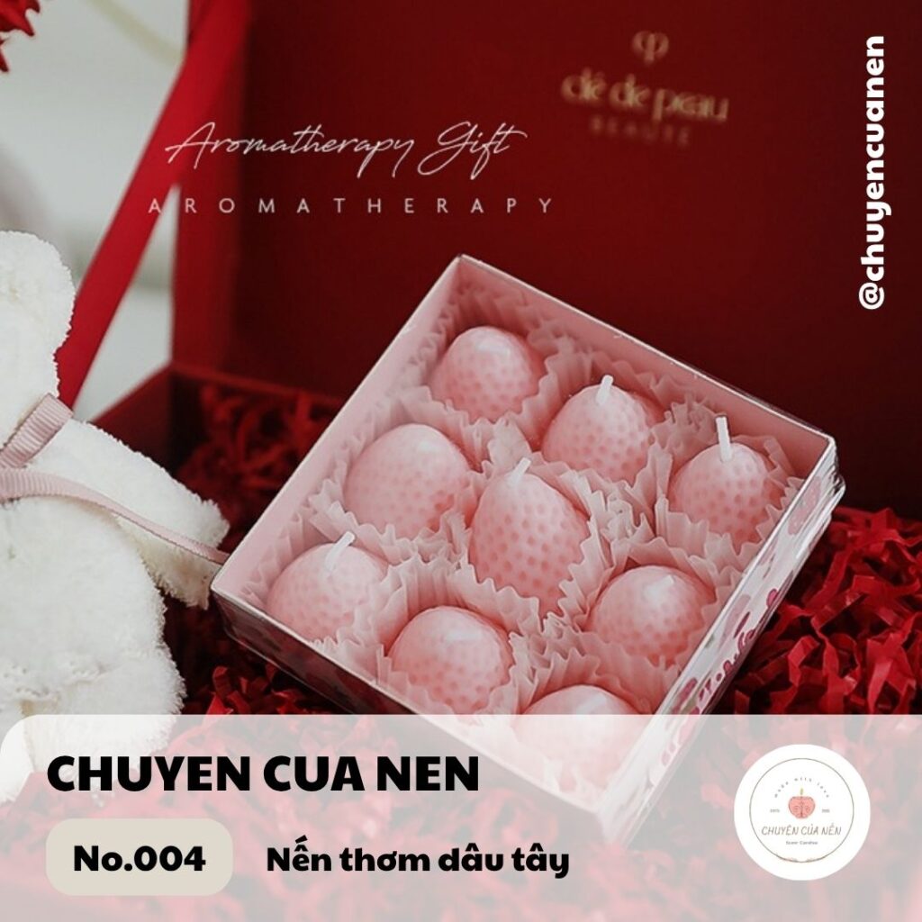 Set nến thơm dâu tây