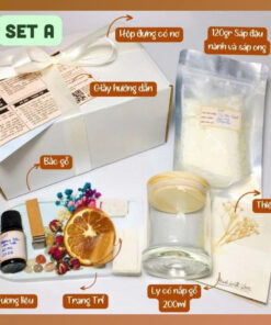 Set Tự Làm Nến Thơm Handmade Tại Nhà