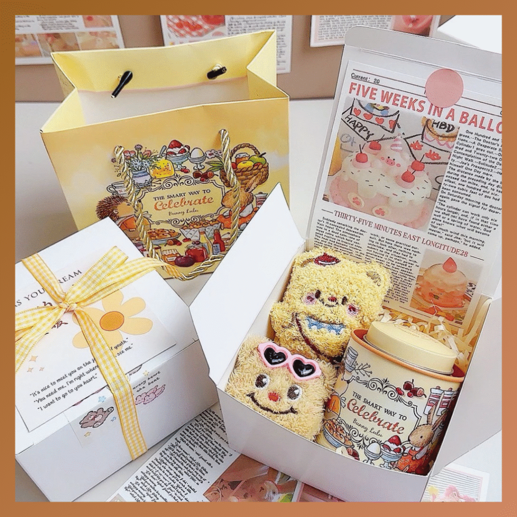 Set quà tặng nến thơm gấu bơ Butter Bear