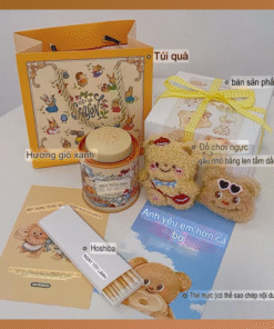 Set quà tặng nến thơm gấu bơ Butter Bear