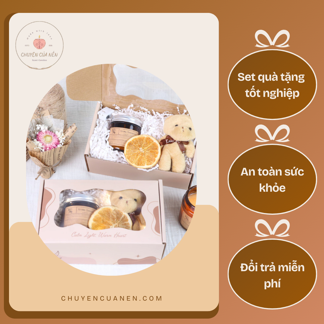 152 Set Hộp Quà Nến Thơm Tặng Tốt Nhiệp