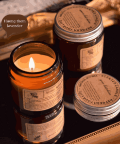 Set Hộp Quà - Nến Thơm Cao Cấp hương tuỳ chọn kèm Phụ kiện