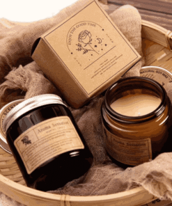 Set Hộp Quà - Nến Thơm Cao Cấp hương tuỳ chọn kèm Phụ kiện