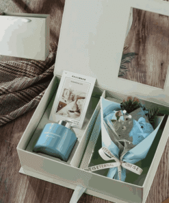 Set Hộp Quà - Tinh Dầu Thơm Khếch Tán Kèm Hoa Lụa Trang Trí