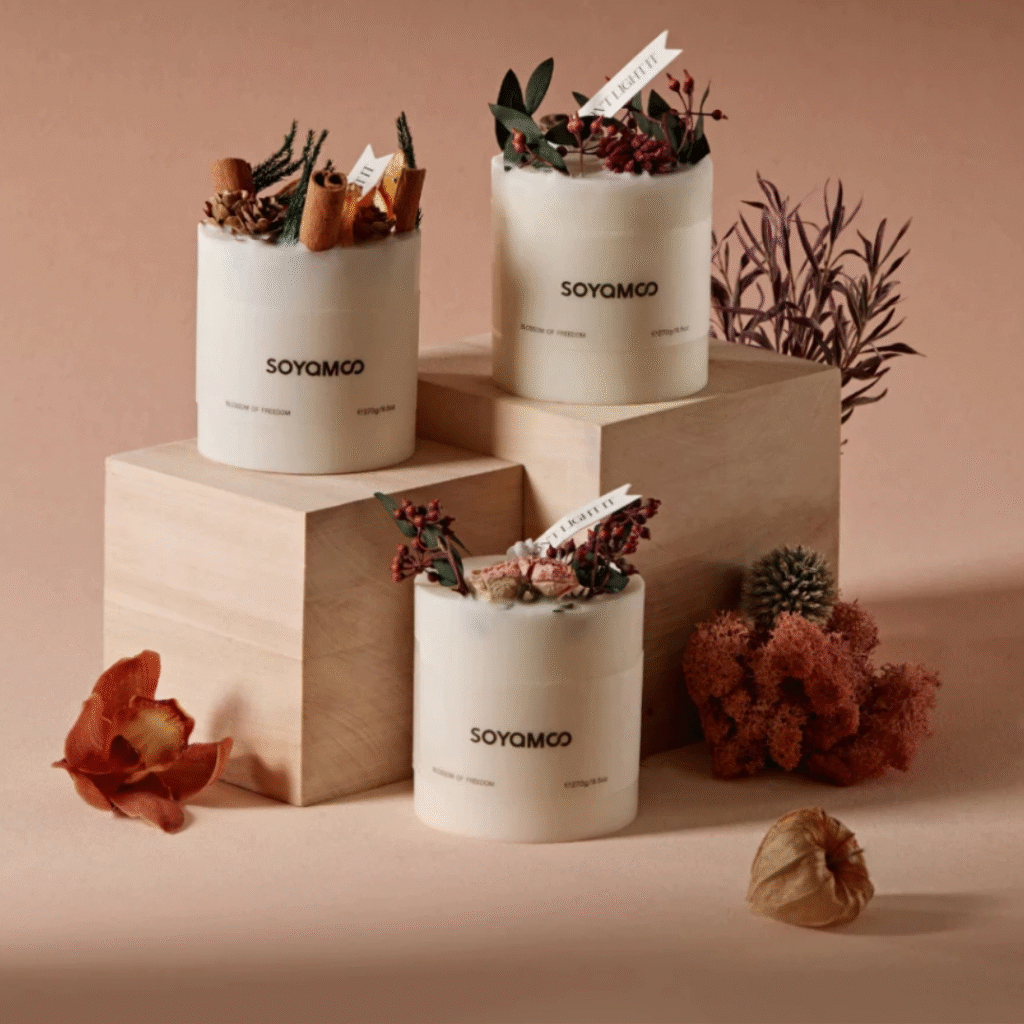 Nến thơm hoa khô SOYAMOO Floral Fores