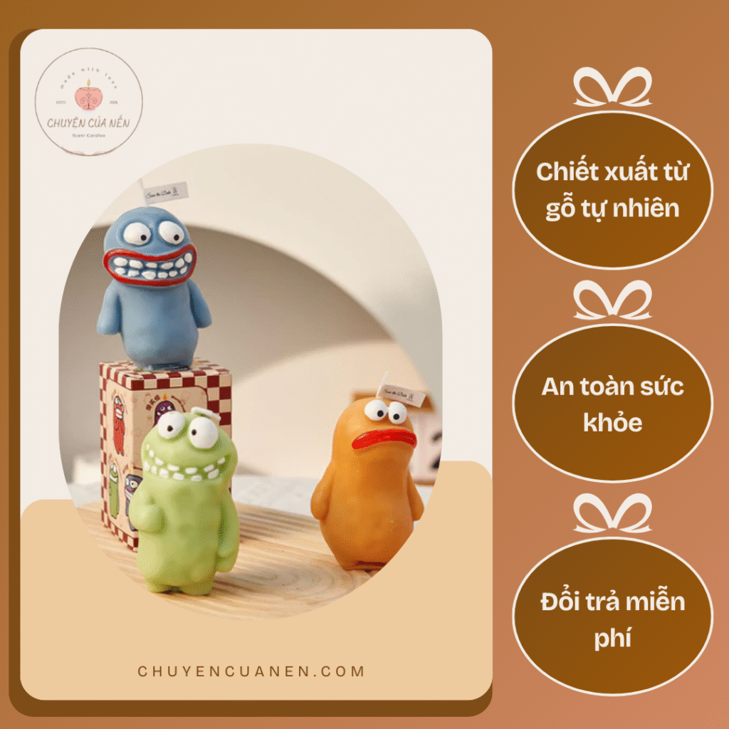 Nến Thơm Mud Man Monster-Yêu tinh nến thơm Chuyện Của Nến