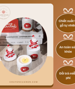 Nến Thơm Giáng Sinh Mini Santa Edition