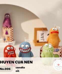 Set Nến Thơm Mud Man Yêu Tinh Nến Thơm Chuyện Của Kèm Hộp Đựng Làm Quà Tặng Độc Đáo
