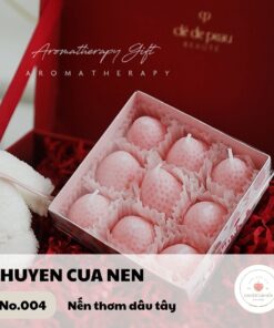 Nến thơm dâu tây sáp đậu nành hương dâu ngọt ngào decor trang trí - Chuyện Của Nến