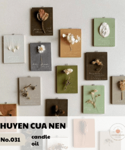 Hoa sấy khô trang trí nến -Chuyện Của Nến