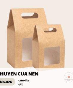 Hộp quà tặng TTN03 thiết kế sang trọng từ giấy Ivory cao cấp, phù hợp đựng nến thơm, quà handmade và quà tặng tinh tế.