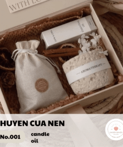 Quà tặng nến thơm và túi thơm SNT103 Chuyện Của Nến cao cấp, hương thơm thiên nhiên tinh khiết. Set quà tặng sang trọng, phù hợp tặng sinh nhật, kỷ niệm, khách hàng. Thiết kế đẹp, an toàn, đổi trả miễn phí. Đặt hàng ngay!