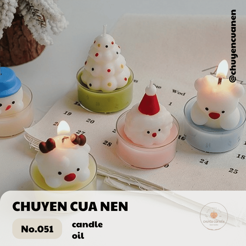nến trang trí noel